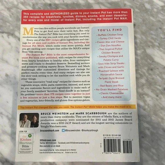 Instant Pot Bible - Never been Used . - Picture 2 of 2